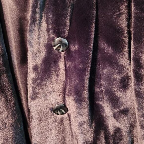 Dennis Basso Black Faux Fur Coat - Picture 4 of 7